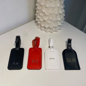 Louis Vuitton Smooth Leather Luggage Tag With Initials